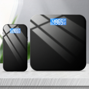 Small Precision Charging Electronic Body Weight Scale Home Use Health Fat Body Mass Index Analyzer Square LCD Display