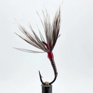 Bimoo 8PCS #14 #16 #18 Epoxy Tenkara Flies Parachute Grizzly Hackle Dry Fly Kebari Trout Steelhead Grayling Fishing Bait Lures