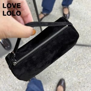 Túi Đeo Chéo Mini Sang Trọng Thập Niên 90 Dành Cho Nữ Chất Liệu Da Bò Mềm Và Da Lộn Thật Có Ngăn Đựng Bút Kiểu Dáng Cổ Điển Đeo Vai Cầm Tay Hình Thùng