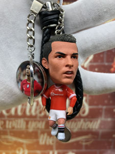 Football Fan Supplies Messi CR7 Haaland Decorative Keychains Student Gifts Keychains Mobile Phone Straps Sports Fan Gear