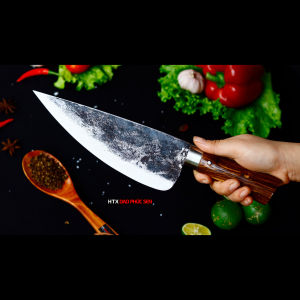 Dao phúc sen bầu lọc cán gỗ thép nhíp xe NGa G09