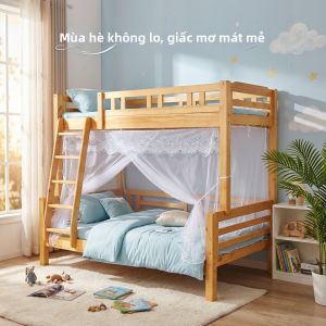 Jiaxun | Màn Chống Muỗi Giường Tầng Hình Cầu Thang Trên Hẹp Dưới Rộng