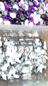 Payet Diamond Tempel Bentuk Tetes Per-10 Gram
