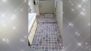 【SG】Floor Stickers Thickened Bathroom Kitchen Non-slip Floor Tile Stickers Self-adhesive Waterproof Bedroom Living Room