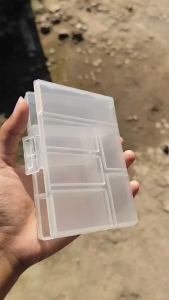 Ditis Fishing Tackle Box Box Kail Tempat Wadah Kail Box Aksesoris Pancing 6 Ruang Box Muat Banyak