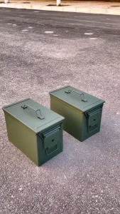 Ammo Box 70 cal 50 cal Can Metal Toolbox Fortress Heritage Heavy Duty Military Grade Motorcycle Saddle Bag Side Carrier