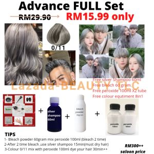 【Ash Grey 】 HAIR COLOUR DYEASH GREY / Professional Colour Cream 100ml / 烟灰发色 / 火山灰/fast delivery/malaysia seller