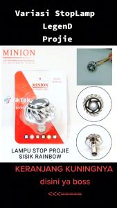 Lampu Stop Rem Belakang LED PROJIE Mini UNIVERSAL Lampu Stoplamp Merk Projie LED Variasi Motor