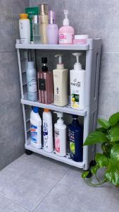 Kệ Góc Đa Năng COZY HOME PP Cao Cấp 4 Tầng Chống Nước Có Bánh Xe Di Động - Thiết Kế Góc Nhẹ Nhàng