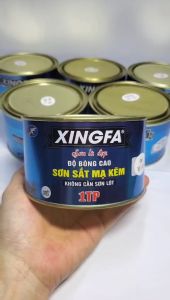 Sơn sắt mạ kẽm 1TP 400gr/lon/Sơn sắtthépbê tôngnhựagỗ..không cần lót pha được xăng xe máy không bong tróc nhanh khô màu bền đẹp