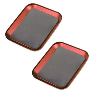 2PCS RC Repair Tool Aluminium Alloy Magnetic Screw Tray Plate For Airplane Car Crawler Axial SCX10 D90 D110 Model Repair Tool