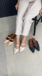 Sendal Mules Wanita 3 Cm Carla LAMELIKA