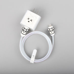 Apple 14 13Pro Data Cable Protection Cover iPhone 14 plus Charging Cable Winding Rope 20W Shell Digital Accessories Organizer