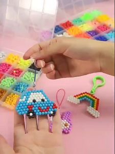 3000 Beads Creative Beads Magic Water Fuse Handmade DIY Art Craft Toys Set with Accessories