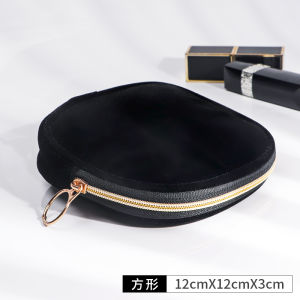 Internet Celebrity Same Style Cosmetic Bag Portable Small Gold Velvet Minimalist Young Adult Heart Lipstick Key Case Buggy Bag