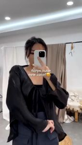 ELLEANO | Floryn Outer - Outer Shimmer Wanita - Outer Satin