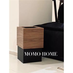 Nordic Style Wooden Trash Can Square Home Living Room Bathroom Waste Bin Eco Friendly Kitchen Utensils by Other Brand