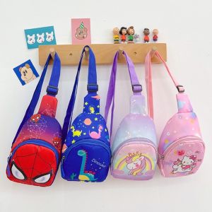 Wolf.id T292 Tas Selempang Anak Cowok Cewek Shoulder Sling Bag Kanvas Sekolah Jalan Kartun Lucu BISA COD