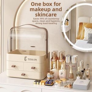 CHIZHIDU | Dustproof Large Capacity Makeup Organizer