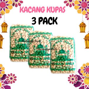 Kacang kupas tuban asli 250 gram paket 3 pcs