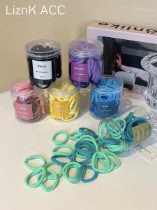 Canned Hair Friendly String Womens Simple Handmade Rubber Band Stuffed Hair Rope Height Ponytail Hair String 2023 New Arrival