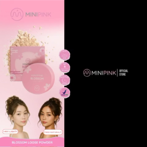 【ARK】MINIPINK Blossom Loose Powder Bedak Matte Setting Powder 2 Warna Kontrol Minyak Tahan Lama MP067