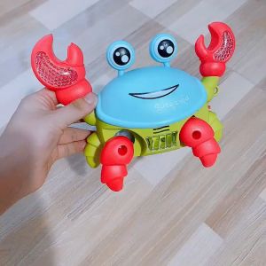 ĐỒ CHƠI CON CUA PHÁT NHẠC CHẠY BẰNG PIN- CÓ ĐÈN CHO BÉ
