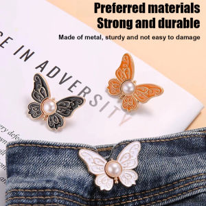 Butterfly Waist Metal Buckle Detachable Nail-free Seam-free Jeans Waist Size Changer Waist Tool
