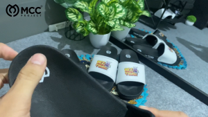 Terbaru Sandal Slop Slip On Slide Grafiti Black Sendal Pria Wanita Dewasa Casual Size 38-43