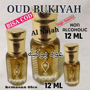 Oud Bukiyah Kualitas Super isi 12 ML Wangi Tahan Lama Khas Arab