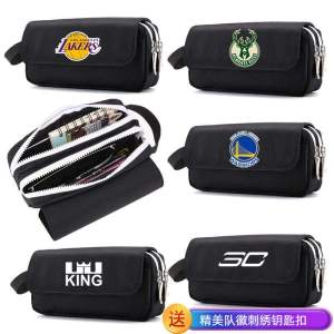 Large Capacity Basketball Themed Double Layer Storage Box for Boys Middle School Students Sports Gear Stationery Organizer