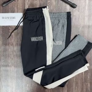 Quần dài ống suôn nam thể thao VANQUISH logo thêu không bong tróc QVQD2
