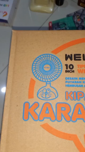 KIPAS ANGIN DORAEMON 10 INCH/KIPAS MEJA LISTRIK WELLHOME-PAKE BUBBLEWARP-K2
