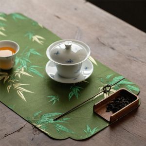Bàn Trà Trà Nhỏ Kiểu Trung Quốc Bàn Trà Trà Xanh Bамboo Trang Trí Nhà Bàn Trà Trà Chống Thấm Nước Thiết Kế Hoa Cỏ