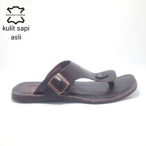 Sandal pria kulit sapi full insole kulit sandal kulit pria terbaru