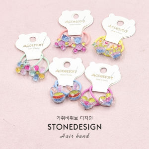 Sweet Cute Childrens Hair Ties Baby Girls Hair Bands Non-Damaging Hair Accessories Baby Head Ropes Kids Hair Circles