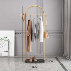 Floor Standing Simple Indoor Marble Elegant Coat Rack