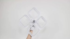 Quạt Trần LED 48W Tích Hợp Đèn Điều Khiển Từ Xa Hai Đế Điều Chỉnh Độ Sáng Không Cấp Độ 3 Tốc Độ Hẹn Giờ Kiểu Dáng Hiện Đại Thích Hợp Cho Phòng Khách Phòng Ngủ