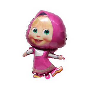 Martha Bear Ball Balloon Aluminum Film Cartoon Holiday Kids Princess Birthday Scene Layout Cross-Border Foreign Trade