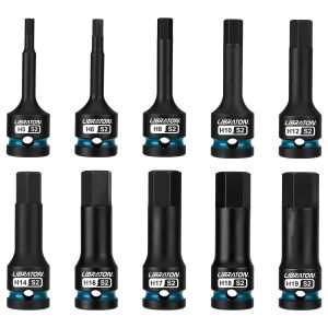 LIBRATON 1/2 Inch Drive Impacts Socket Hex Bit H5-H19 High Torque Sockets For Auto Repair Hand Tools Mechanical Workshop Tool