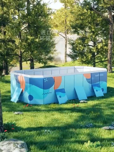 Kolam Lipat Jumbo Kolam Renang Anak Keluarga Jumbo Berkualitas Kolam Lipat Kotak Tanpa Pompa Untuk