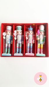 Pinky Bee Dekorasi Natal Gantungan Pohon Nutcracker Set 12.5cm 70480300