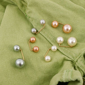 E.B.【Ready in Stock】 Pearl Brooch Trousers Waist/Shirt/Skirt/Clothing Adjustment Fixed Clothes Narrow Waist Pin 2Pcs/Set