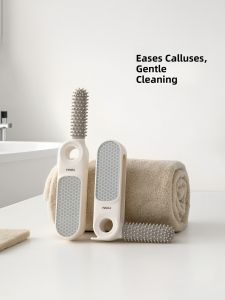 FaSoLa | Foot Scrub Brush with Heel and Toe Cleaner