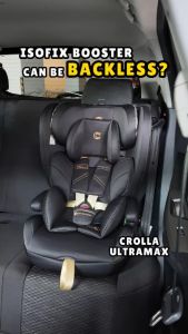 Crolla Ultra Max ISOFIX Booster Car Seat | High-Back or Backless Booster Seat