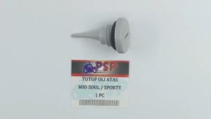 Tutup Oli Atas Mio Soul / Mio Sporty (Silver) - Penutup Colokan Oli Mesin + Oring Fino Mio Smile