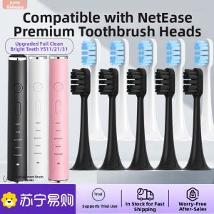 June Initial Soft Bristle Electric Toothbrush Head Upgrade Model for Oral Care Compatible with YS11/21/31 Replacement Pack