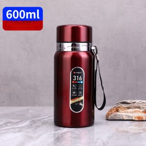 Vacuum Cup Mens and Womens Business Office Tea Brewing Water Cup Car Water Bottle 316 Stainless Steel Large Capacity 1500ml