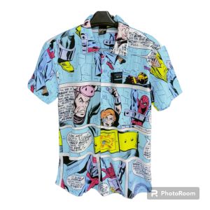 KEMEJA PRIA/WANITA/SPOON/BAHAN KATUN KAOS/MOTIF CARTOON