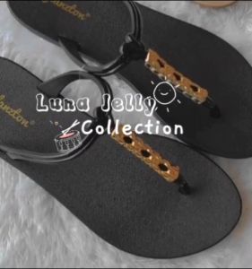 Sandal Flat Glanzton & Sandal Jelly Jepit Tali Kabel Import